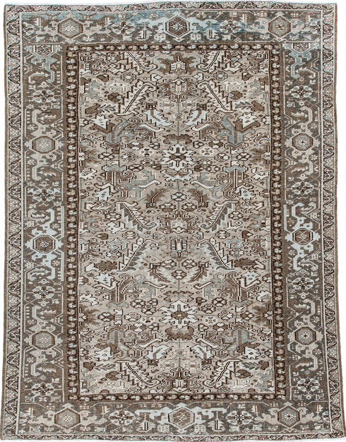 Antique Heriz Area Rug (6' x 8')